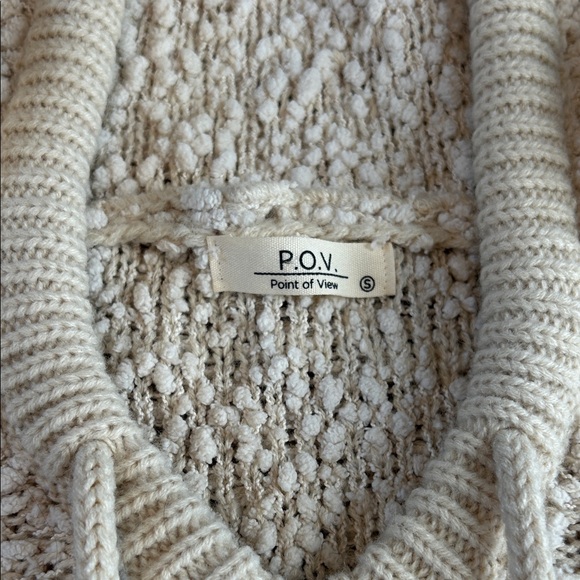 P.O.V. Cream Textured Knit Sweater - Picture 2 of 5